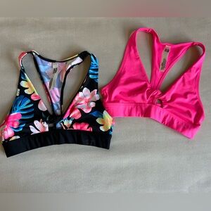 2 Women’s Victoria's‎ Secret Pink Ultimate Twist Front Sports Bra /Bikini Top XS